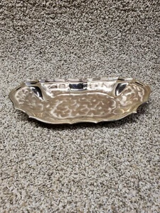 Vintage WMF-IKORA Brushed Silver Plate Footed oval Serving Tray - Picture 1 of 4