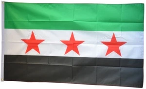 Bandiera Siria 1932-1963 / Opposizione - Bandiera Esercito Siriano Libero 90x150cm - Foto 1 di 1