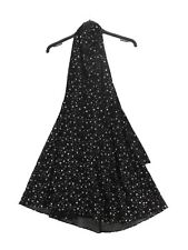 Topshop Women's Midi Dress UK 12 Black 100% Polyester A-Line