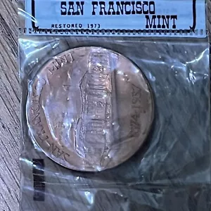 VINTAGE SAN FRANCISCO MINT TREASURY 1874 - 1937 COMMEMORATIVE COIN SEALED - Picture 1 of 4