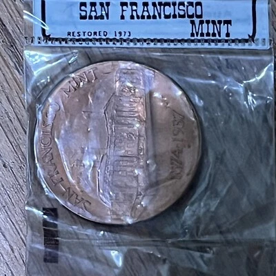 VINTAGE SAN FRANCISCO MINT TREASURY 1874 - 1937 COMMEMORATIVE COIN SEALED - Image 1 of 4