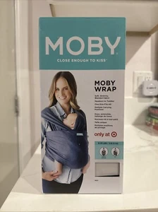 Moby Wrap Baby Carrier Blue Denim Mist MWB-DENIM - Picture 1 of 6