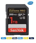 Carte SD SanDisk Extreme Pro 64 Go 128 Go 256 Go 512 Go 1 To carte mémoire Canon Nikon