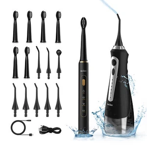 Sonic Electric Toothbrush Water Dental Flosser Cordless for Teeth Rechargeable - Picture 1 of 101