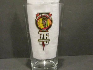 CHICAGO BLACKHAWKS 75th Anniversary 1926 ALWAYS AN ORIGINAL Drinking Glass 6" - Picture 1 of 7