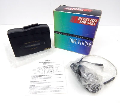 6E Electro Brand Personal Cassette Player w/ Headphones New In Box 1990's - Image 1 of 4