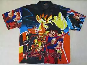 Dragonball Z Genuire Rare 2001 Hawaii Style Shirt XL GOKU JAPAN KOREA MANGA - Bild 1 von 9