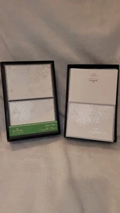 Hallmark Thank You Blank Cards Qty 98 w/Envelopes ~ Silver Foil Scroll Wedding  - Picture 1 of 5
