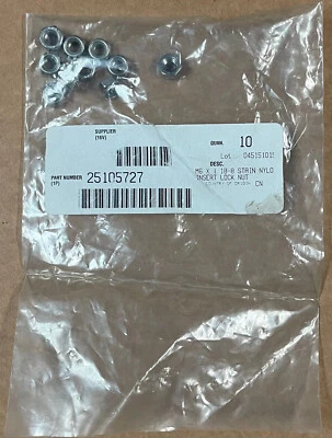 MACK M6 X 1 18-8 Stain Nylo Insert Lock Nut 25105727 [bag of 10] - Image 1 of 3