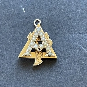 University of Alabama Alpha Gamma Delta Schwesternschaft Anhänger Charm 1955 UofA *DEFEKT* - Bild 1 von 17