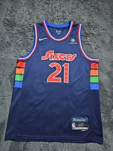 Nike Joel Embiid 76ers Sixers NBA City Edition Anniversary  Size 52 Jersey - Picture 1 of 14