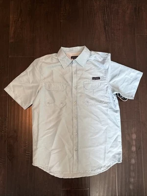 RealTree Fishing Shirt Mens Sz Medium Blue Short Sleeve Breathable Button Up NWT - Image 1 of 4