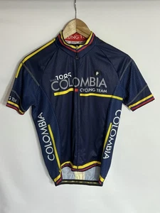 Safetti Cycle Jersey Colombia Cycling Team | Men's | Blue/Yellow | Small | - Picture 1 of 14