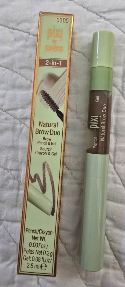 Lápiz y gel Pixi by Petra 2 en 1 Natural Brow Duo MARRÓN NATURAL NUEVO EN CAJA Foto 1 de 4