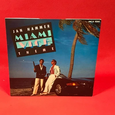JAN HAMMER Miami Vice Theme 1985 UK 7" Vinyl Single MCA 45 record miami vice - Image 1 of 4