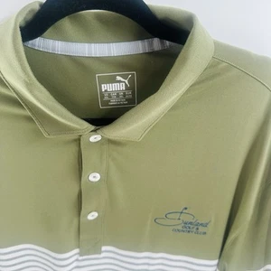 Polo Puma uomo 2XL golf performance traspirante XXL blu navy righe audaci - Foto 1 di 8