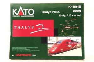 KATO N-Scale K10918 Thalys PBKA 10-tlg. / 10 car Set with Display UNITRACK RARE - Picture 1 of 21