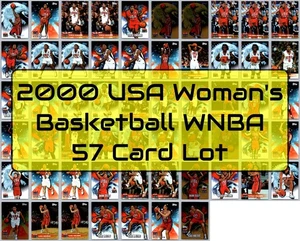 2000 Topps USA Women's Basketball 57 Card Lot WNBA HOF Base and Gold Cards - Picture 1 of 9