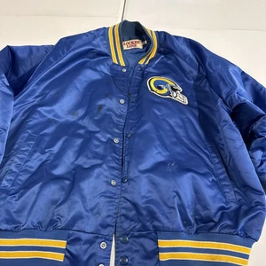 Vintage Los Angeles Rams Satin Jacke von Locker Line Gr. XL - Bild 1 von 14