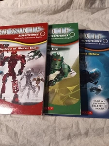 LEGO BIONICLE Chronicles Books 1 -2 -3  Scholastic Paperback Book Lot NM - Imagen 1 de 6