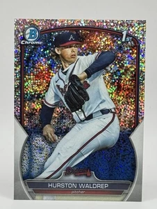 Hurston Waldrep 2023 Bowman Draft 1st Chrome Speckle Refractor #BDC-114 - Picture 1 of 2