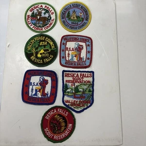 BSA Posten 7 Pfadfinder Resica Falls Valley Forge Rat Aufnäher 68 - 72 andere - Bild 1 von 22