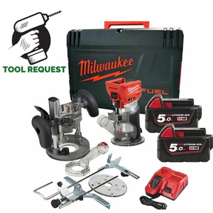 Milwaukee M18FTR-502X 18V Fuel Trim Router Kit, 2 x 5Ah Batt, Charger in Case - Picture 1 of 15