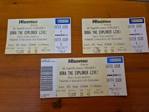 Dora The Explorer. Tickets To Live Show. 2008. - Picture 1 of 2