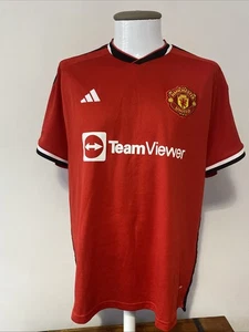 Manchester United 2023/2025 Adidas Home Shirt /Jersey - Team Viewer - 2XL - Picture 1 of 16