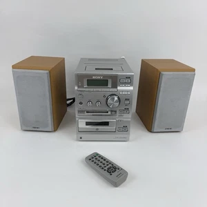 Sony CMT-CP500MD Minidisc Stereo Hi-Fi Bookshelf Setup w/ Speakers & Remote - Picture 1 of 13