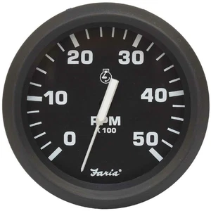 Velocímetro barco Faria calibre TD9306B | Euro negro diésel 5000 rpm - Imagen 1 de 3