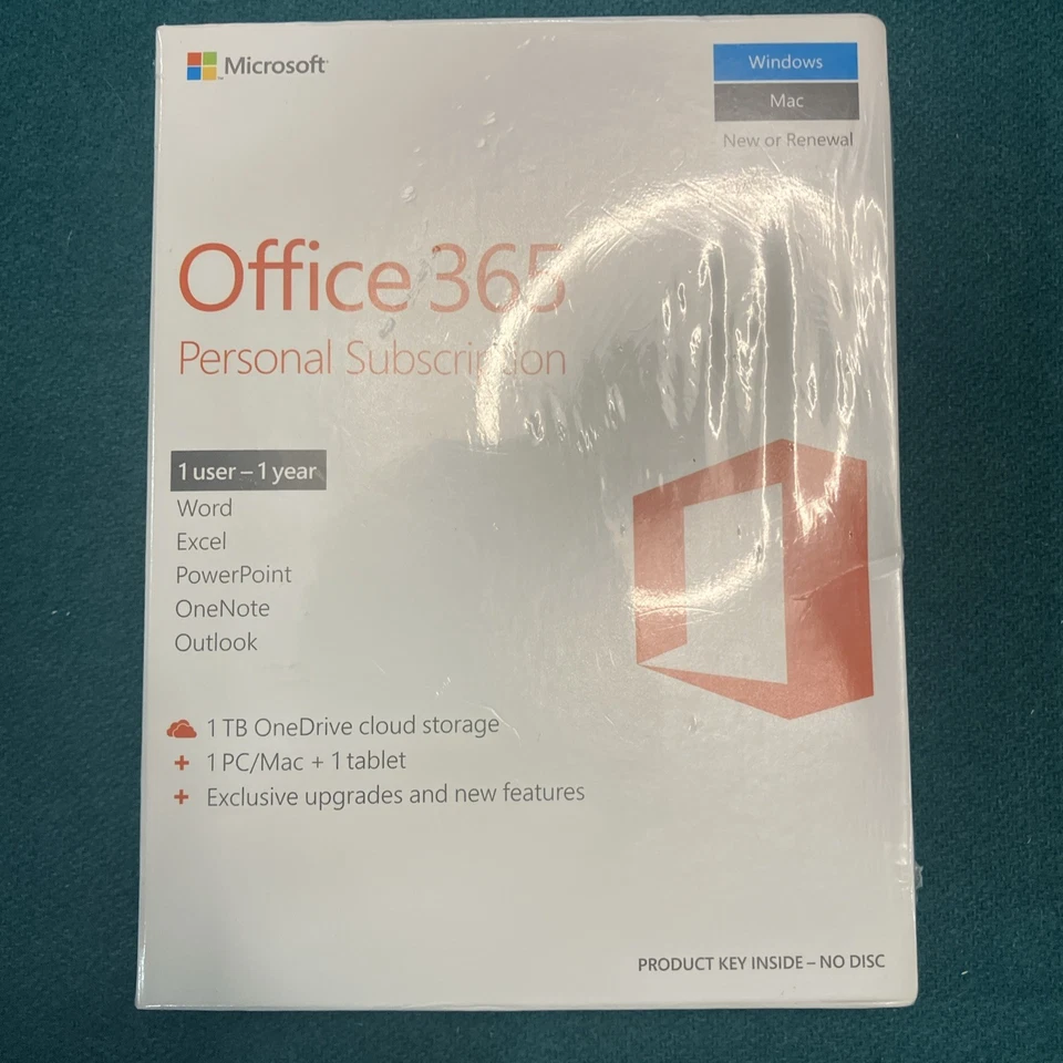 Microsoft Office 365 Personal Subscription - 1 Year, English - Image 1 of 4