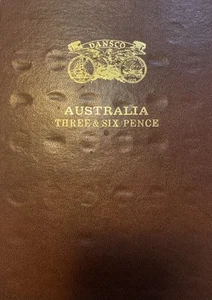 Australian Pre Decimal Coin Album 3d& 6d Circulated NO OVERDATE - Picture 1 of 9
