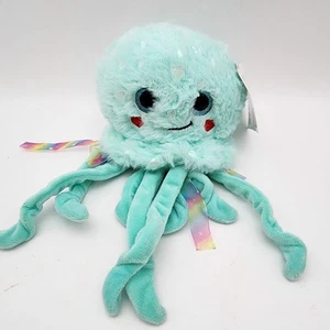 Way To Celebrate Jellyfish Plüschtier 9 Zoll türkis aquablau Stofftier 328522B Walmart - Bild 1 von 7