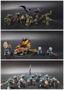 Warhammer Age of Sigmar Spearhead Seraphon Prowlers pintado hecho a pedido - Imagen 1 de 8