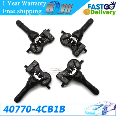 Juego (4) Sensor de presión de neumáticos TPMS 433 MHz para Nissan Rogue Sport Rogue 2017-2020 Foto 1 de 4