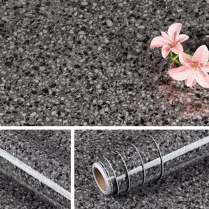Dark Granite Contact Paper Waterproof Peel and Stick Wallpaper for Countertop - Picture 1 of 7