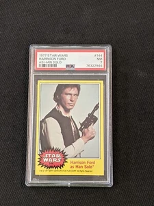 1977 Star Wars Series 3 Harrison Ford As Han Solo PSA 7 Card #144 - Picture 1 of 5
