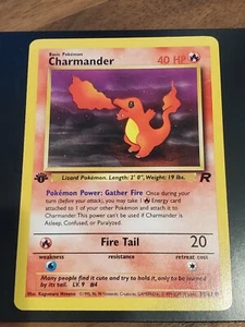 Charmander 1st Edition 50/82 Team Rocket Pokemon Card -Non Holo - Picture 1 of 12