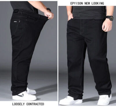 Herren Denim Jeans Hose Baggy Stretch Jeanshose Regular Hose Fit Übergröße - Bild 1 von 4
