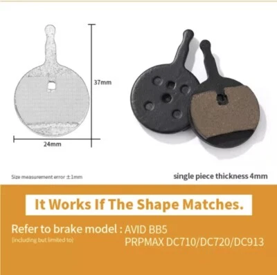 For SRAM - Avid BB5 Disc Brake Pads Organic Road MTB Bike Bicycle Quiet - Image 1 of 4