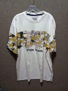 Pepe Jeans London  73 Shirt Men 2XL  Camo T Shirt Vintage 90s y2K Stoned - Picture 1 of 11
