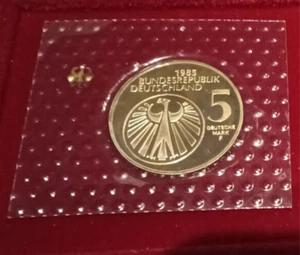Münze STG / Folie, BRD 5DM , 1985 Europäisches Jahr Der Musik - Bild 1 von 2