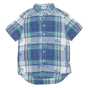 RALPH LAUREN Boys Shirt Blue Floral S - Picture 1 of 6