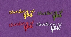 Tarjetas de álbum de recortes THINKING OF YOU # 5 troquelados - Imagen 1 de 1