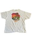 Vintage Knott's Berry Farm T-Shirt Erdnüsse Charlie braun hawaiianisch weiß USA Erwachsene L