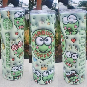 Keroppi Sublimation Stainless Steel Tumbler 20oz New - Picture 1 of 1