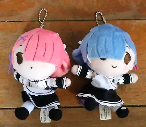 RE ZERO Life In A Different World From Zero Plush Doll Ram/Rem JP 2 Price - Picture 1 of 4