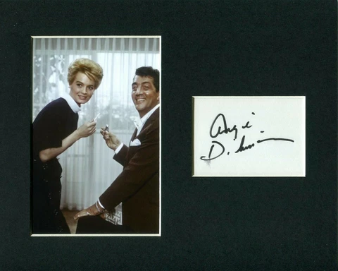 Angie Dickinson Rio Bravo Sexy Signed Autograph Photo W/ Dean Martin Cover