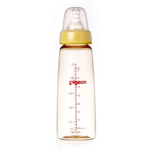Pigeon Flexible Peristaltic Nipple 240ml M Round Hole Baby Feeding Bottle 4m+ - Picture 1 of 2